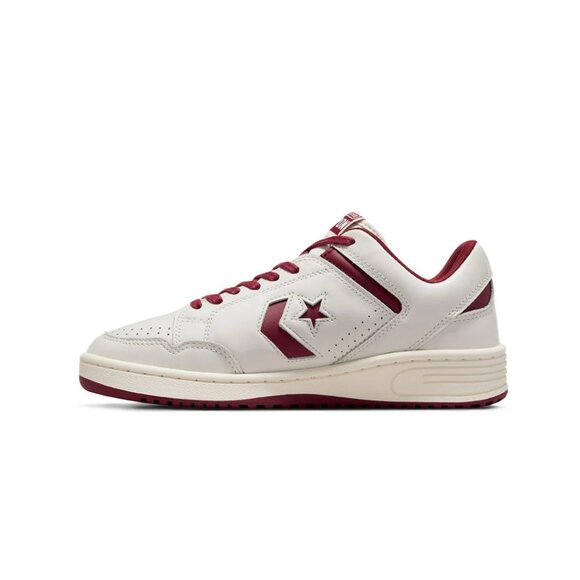 Converse Weapon OX Low Shoes Men's Size 10 Vintage White Maroon A09880C NEW - Picture 9 of 12